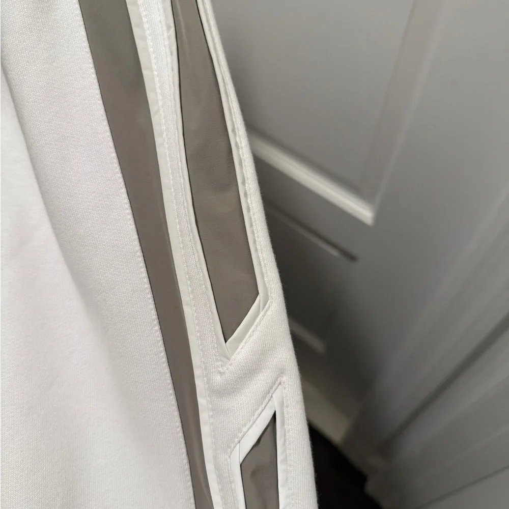 Hermes WHITE/GREY mens Run H crewneck sweatshirt